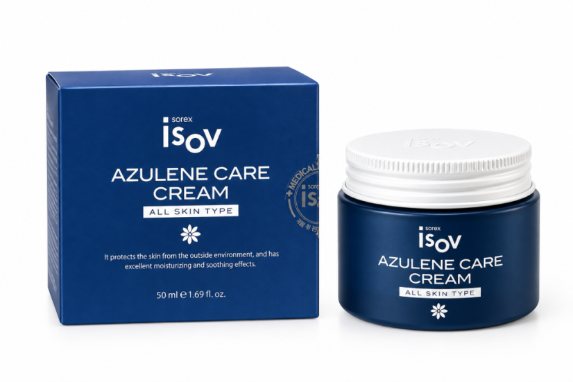 ISOV Azulene Care Cream – upokojujúci a bariérový krém s azulénom 50 ml